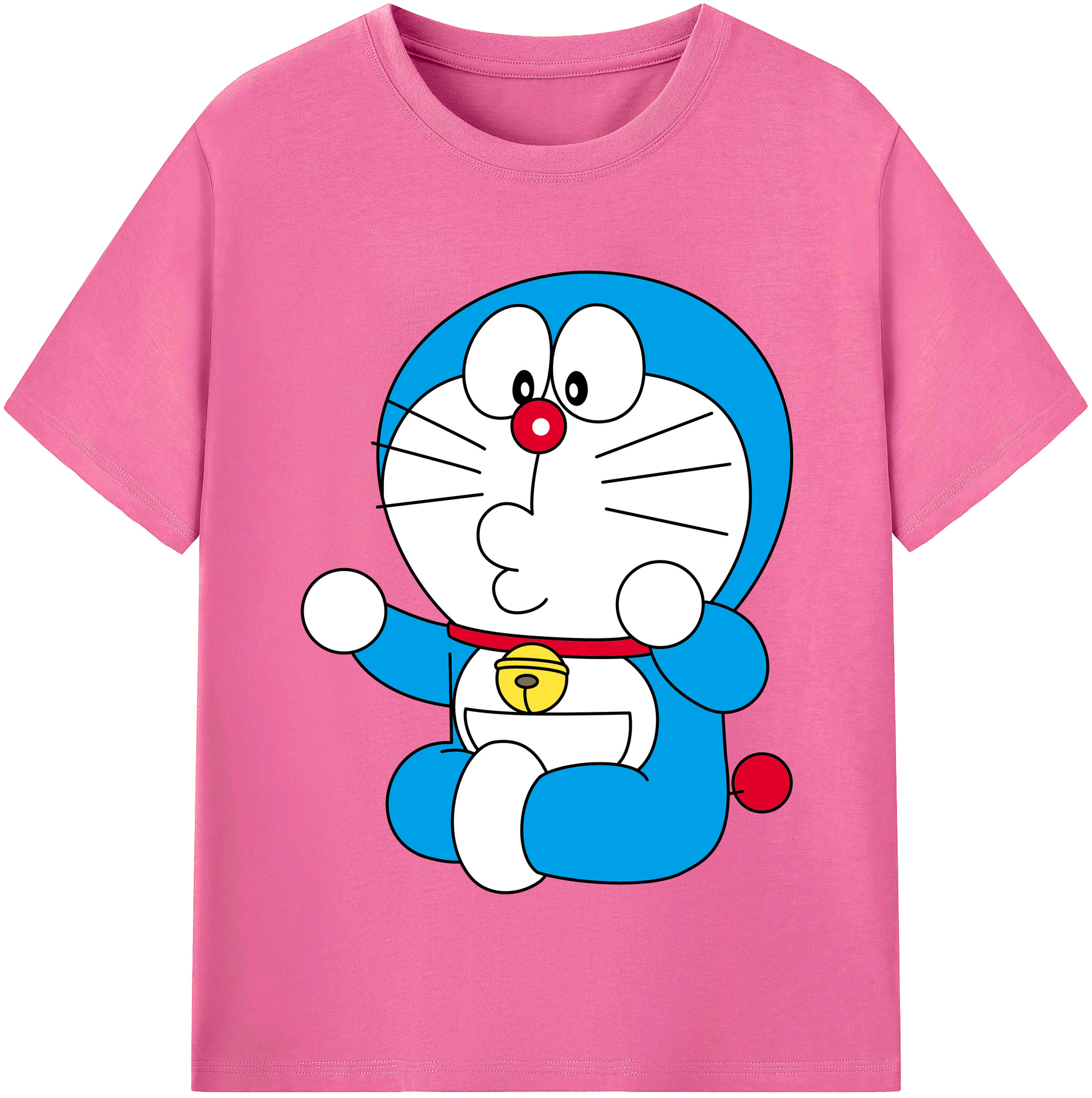 （画像用） ドラえもん Doraemon レディースカジュアルプリントTシャツ（綿100％）